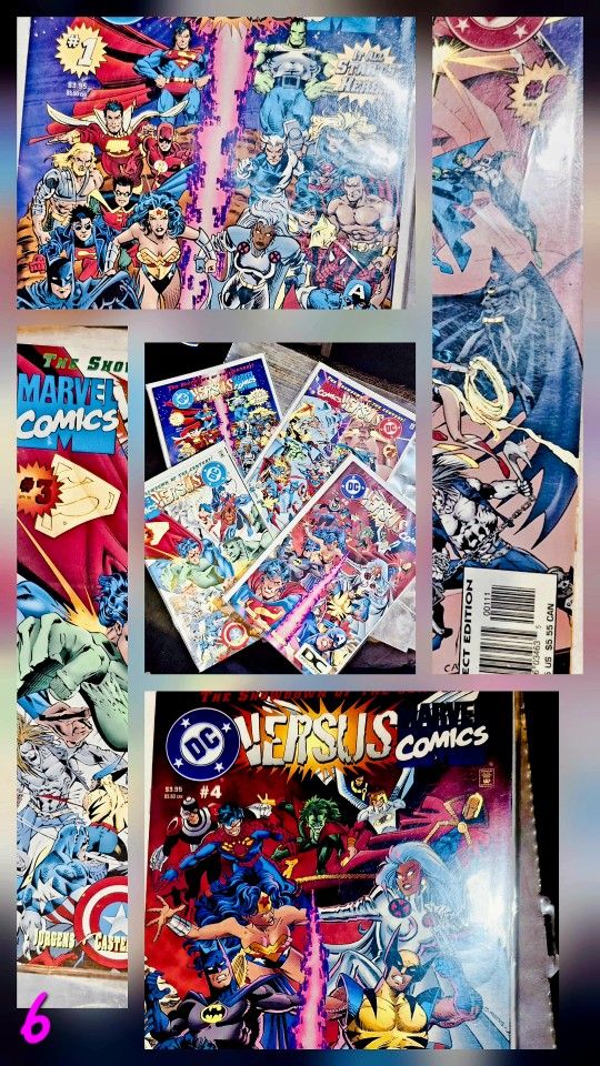 DC vs MARVEL COMPLETE SERIES #'S 1-4 1996 ,EXCELLENT CONDITION!!!