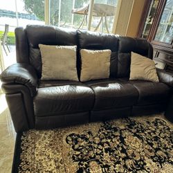 2 Leather Couches 