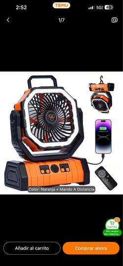 Ventilador recargable F6