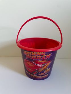 Disney Pixar Cars Jumbo Halloween Trick or Treating Pail Bucket Lighting McQueen Mater Chick Hicks