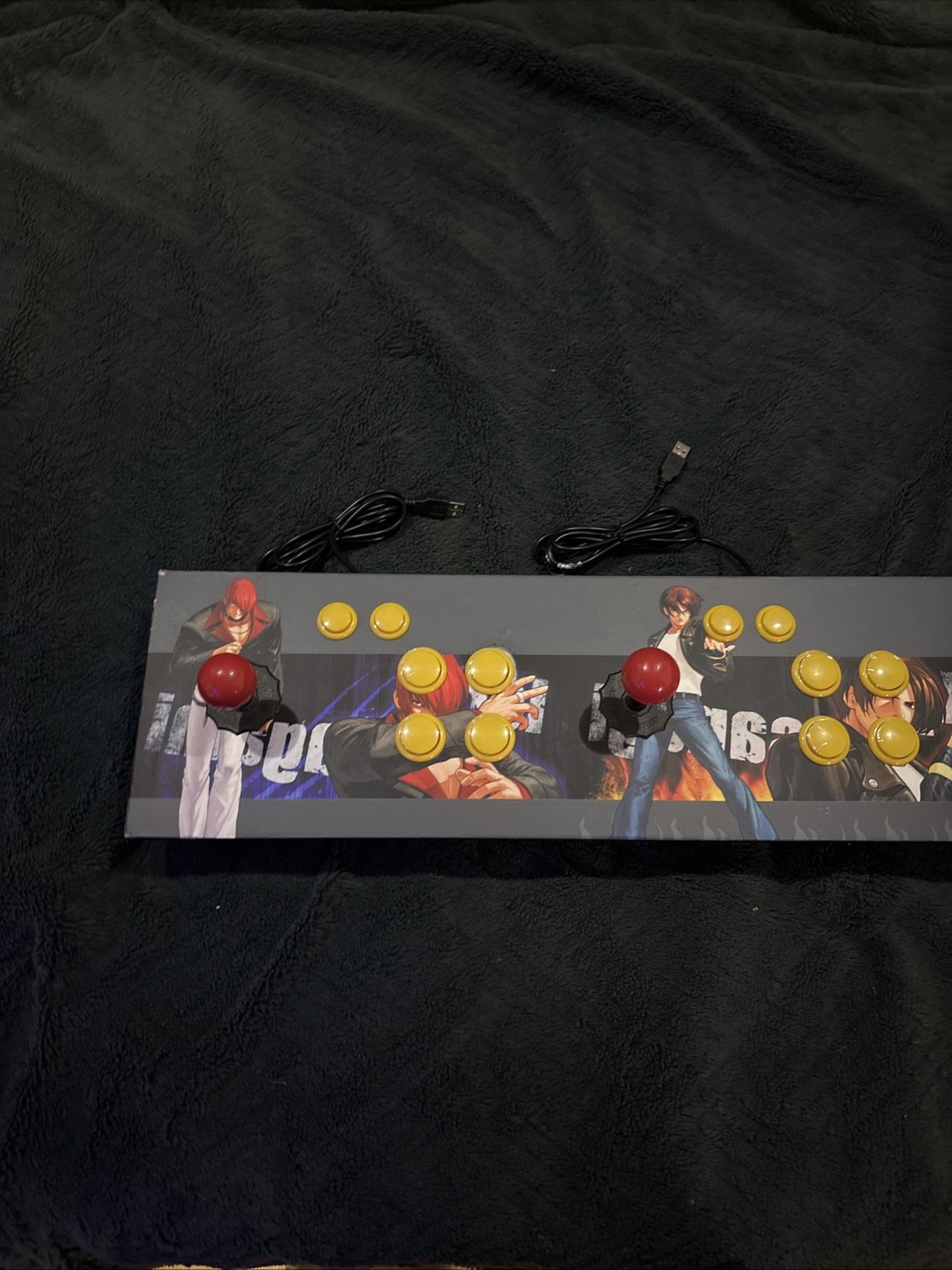 Double 2 Duel Arcade King Fighters USB Xiao Shi Min Story Fightstick Tested Mint