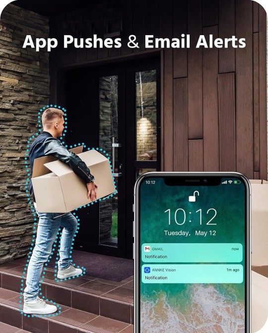 ANNKE 8 Channel 8 Camera Security System H.265+ DVR Recorder with 2TB HDD and 8X 5MP【5MP Super HD & 100 ft Night Vision】See enhanced 2K 5MP Super HD