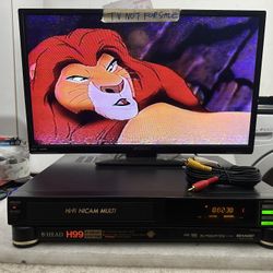 SHARP H99 8 HEAD SYSTEM VCR/VHS PAL/MESEXAM/NTSC WORLD WIDE VCR. AUTO VOLTAGE 110 V-240V