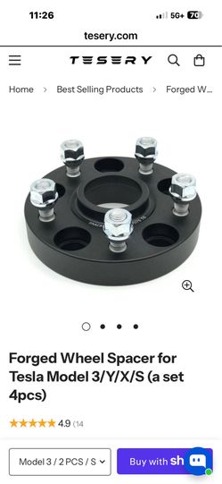 Tesla Wheel Spacers