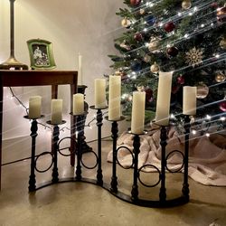 Antique 8 Tier Metal Candle Holder