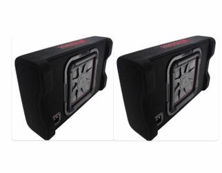 NEW 2 12” KICKER L7t shallow subwoofers with slim boxes