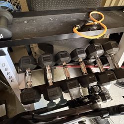 3 Tier Dumbbell Weight Rack And 6 Set Of Dumbbells