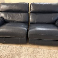 2 Piece Pure Leather Sofa