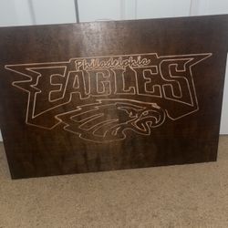 Eagles Hardwood Custom Board 