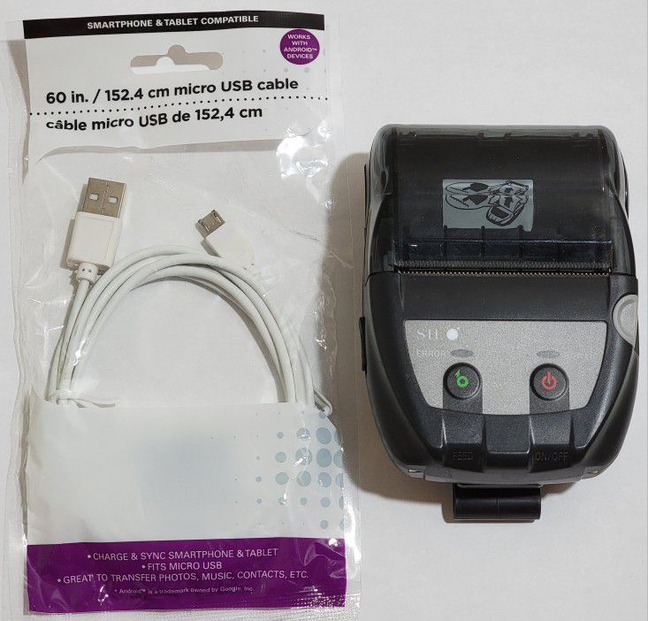 Seiko SII Model: MP-B20 Wireless Mobile Thermal Printer Type No