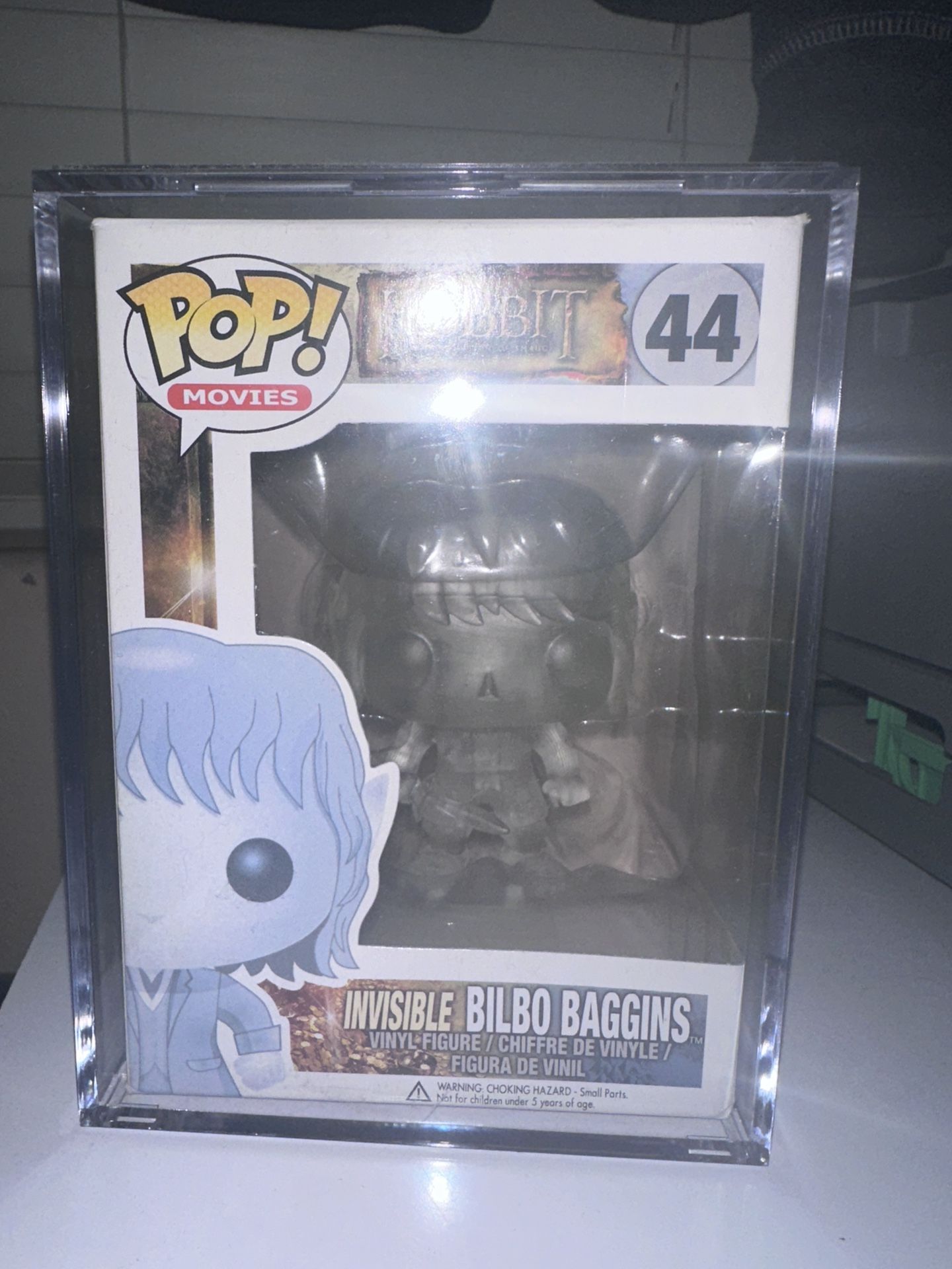 FUNKO POP THE HOBBIT INVISIBLE BILBO BAGGINS #44 VAULTED COMES WITH HARD CASE