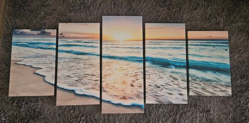 Panoramic Ocean Canvas