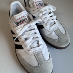 Adidas Samba OG – White/Black (Gum Sole) – Men’s Size 8 (Women’s 9–9.5) 