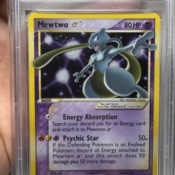 2006 Mewtwo Gold Star PSA7 new cert