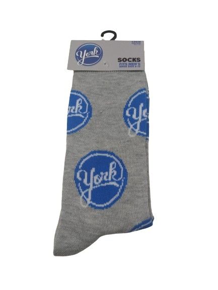 'York' Novelty Crew Socks - Size 6 - 12 *NEW*