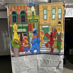 Sesame Street Backdrop
