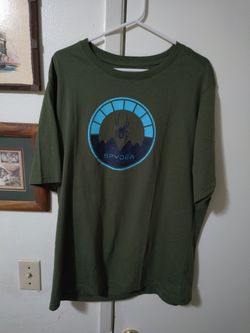 MEN'S XL SPYDER T SHIRT GREEN NEW