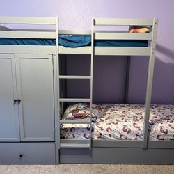 Twin Bunkbed With Trundle