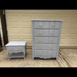 Beautiful Dresser And Nightstand 