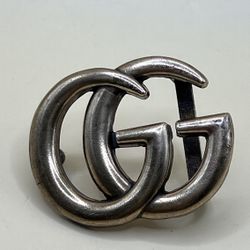 Vintage Gucci Bronze GG Monogram Golden with Dark Reversible Belt Buckle only