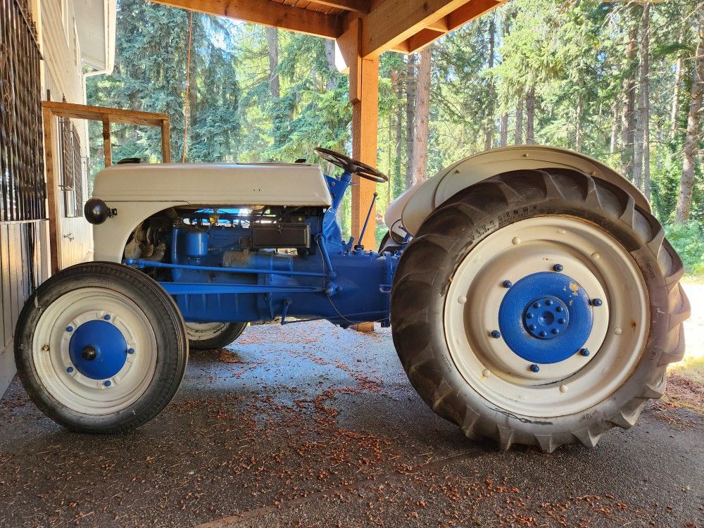 Ford Tractor And Brush Hog Mower