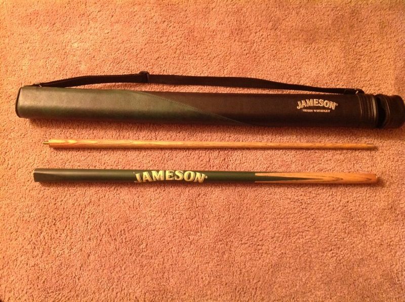 Jameson Irish whiskey pool stick