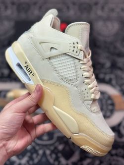 Off-White x Air Jordan 4 Retro  Sail