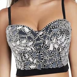New- Disco Corset Ladies Top Size XS/S