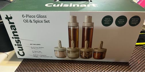 Cuisinart 6pc Glass Oil & Spice Set