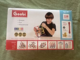 Goobi magnetic construction building set 110 pieces