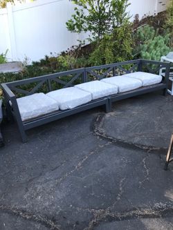 Outdoor patio sofa