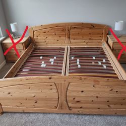 European Solid Wood Doublebed Frame