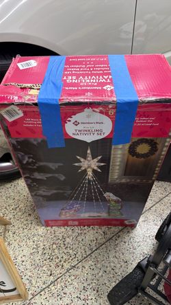 Member's Mark Pre-Lit Twinkling Nativity Set