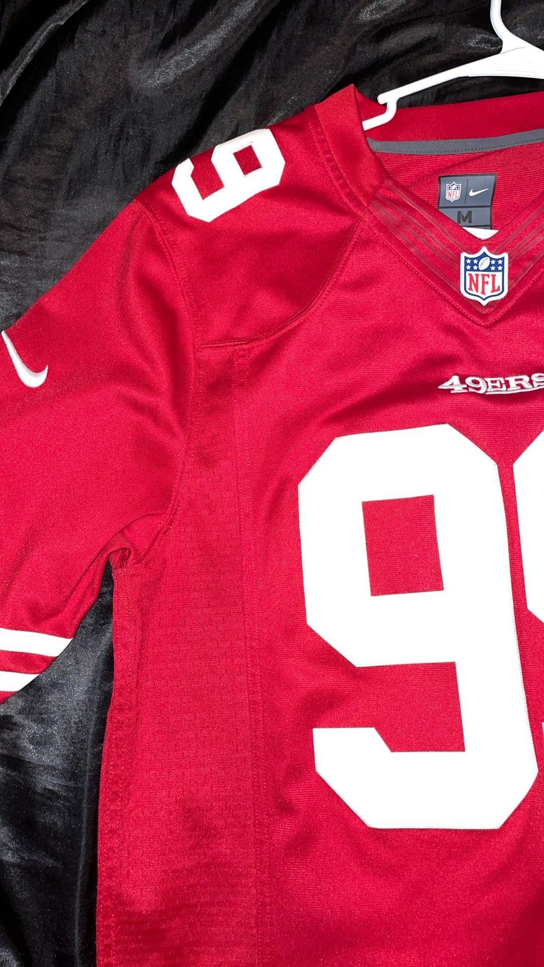 49ers Nike Jersey, Red And White Medium