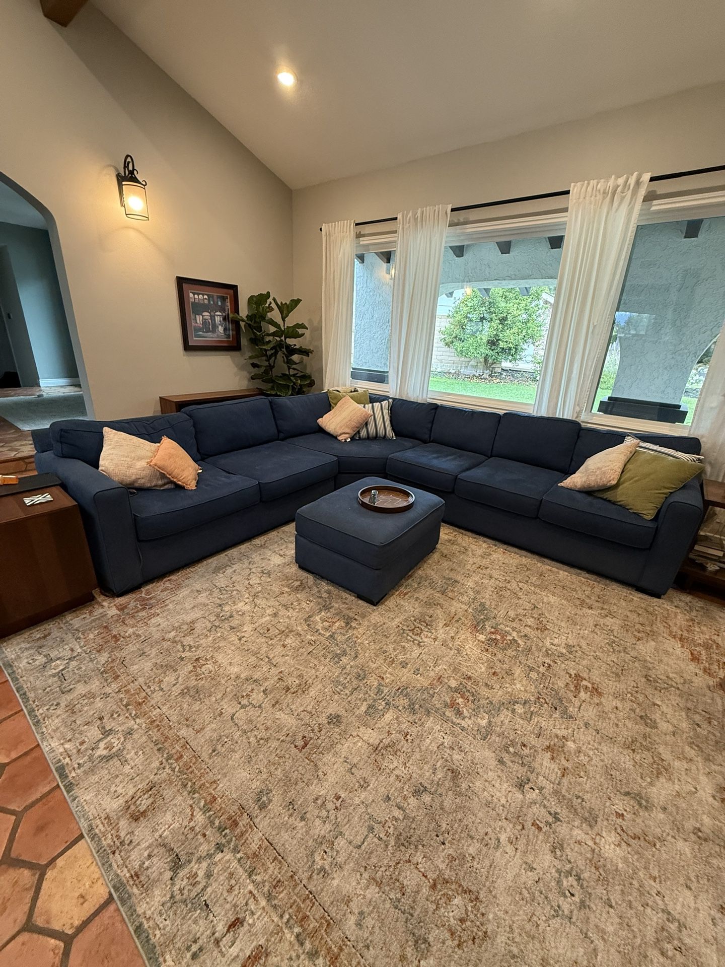 Blue Sectional Sofa