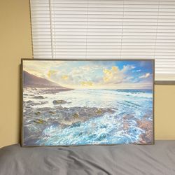 Painting Of Sunset On Beach In Maui