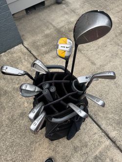 Mixed Golf Club Set with Bag