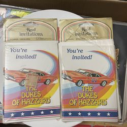 Dukes of Hazzard invitations