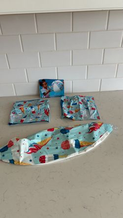 New swim arm bands and matching beach ball