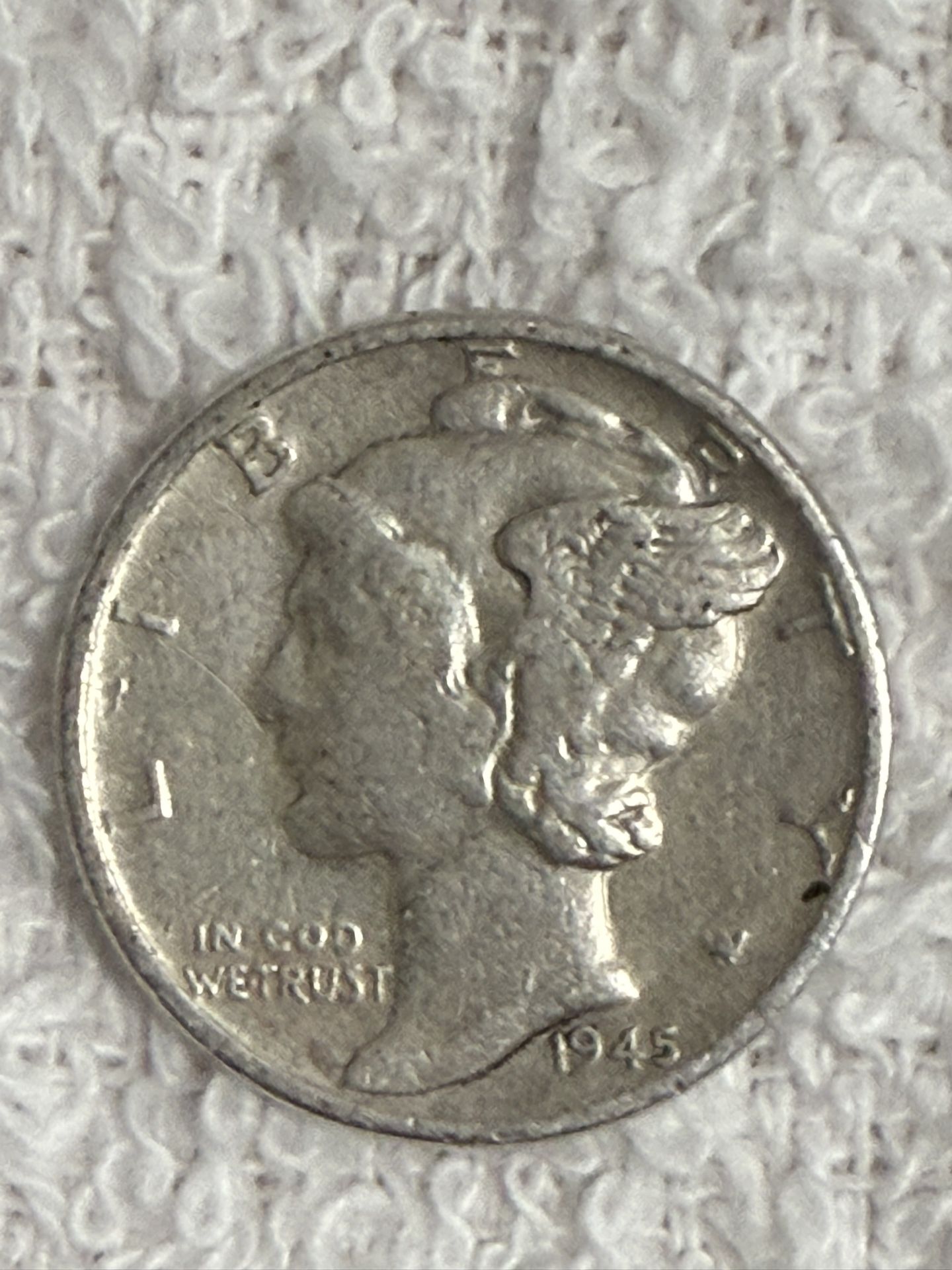 mercury dime 1945
