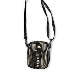 Black Leather kappa Bag 