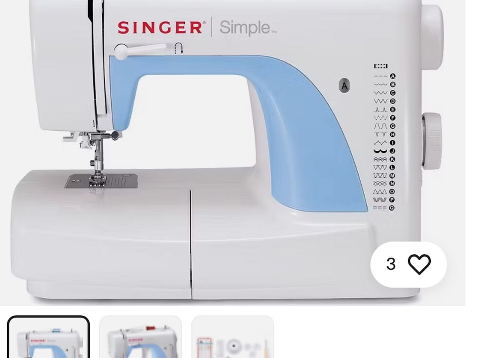 Singer 3116 Simple Sewing Machine W Pedal Unopened Box
