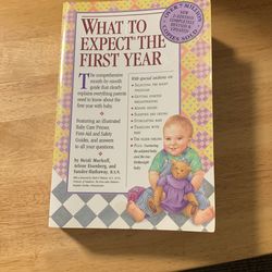 “What To Expect The First Year “ Book For New Mom Baby
