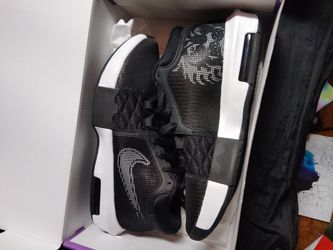 Black And White Nike Lebrons Size 10.5