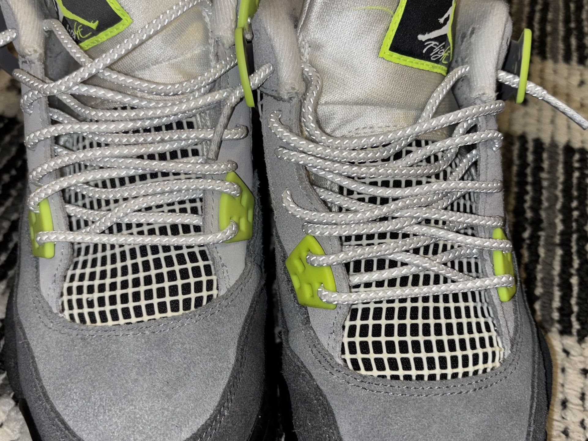 Women's Air Jordan 4 neon