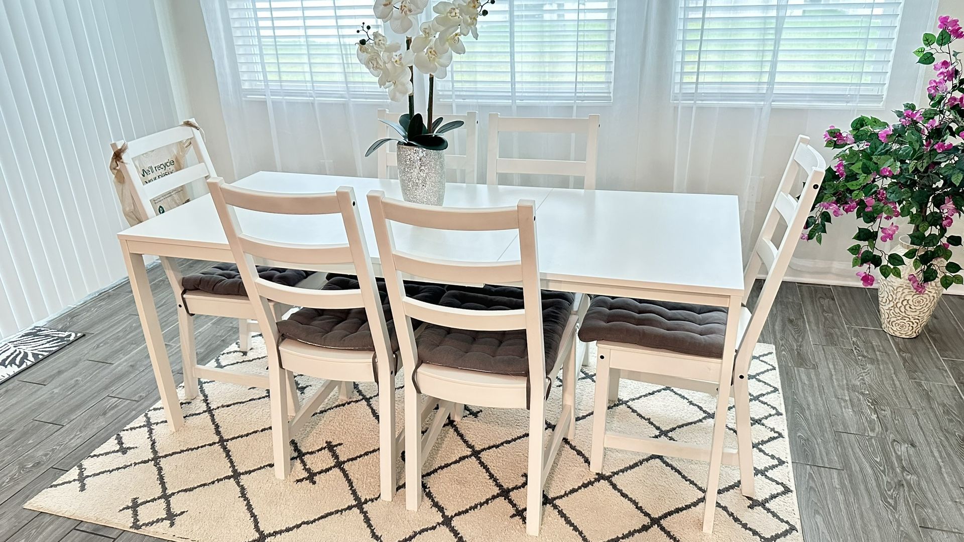 dining table with 6 chairs