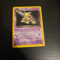 Dark Alakazam Non Holo