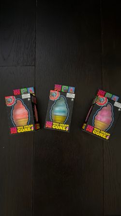Needoh Authentic Rare Nice Cream Cone $33 each, pick your color: Orange, Blue, Pink