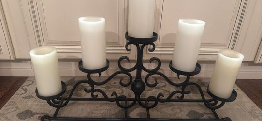 Candle Holder With Candles 
