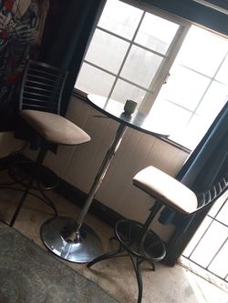 Bar Stools And Table Set